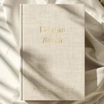 Elegant Design: Crafted from linen with beautiful gold engraving for a sophisticated look.