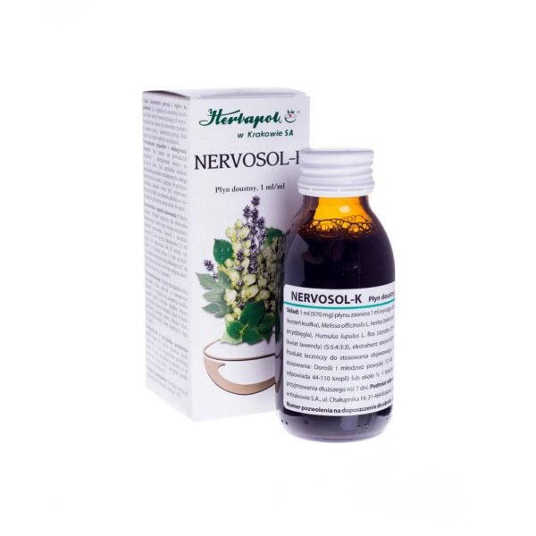 Nervosol K is a herbal medicine traditionally used as a sedative for mild states of nervous tension.