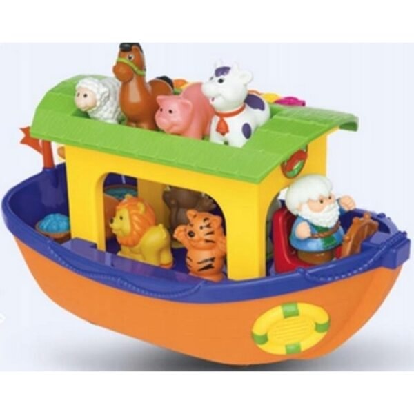 Este atractivo juego de mesa invita a los niños a unirse a Noah en su aventura, promoviendo el trabajo en equipo y las habilidades sociales. Los jugadores trabajan juntos para salvar animales y llevarlos al Arca antes de que llegue el diluvio. Está diseñado para mejorar el desarrollo cognitivo a través de un juego divertido e ilustraciones coloridas.
