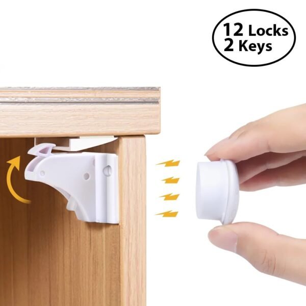 Baby safety Magnetic cupboard lock for the safety of children