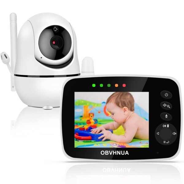 OBVHNUA Baby Monitor with Camera for peace of mind while monitoring your baby.