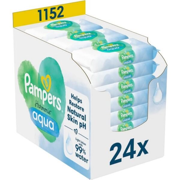Natural Ingredients: These wipes are made with 99% water and organic cotton, ensuring they are safe for a baby’s delicate skin. They are free from harmful chemicals such as alcohol, perfume, and dyes, which minimizes the risk of skin irritation.