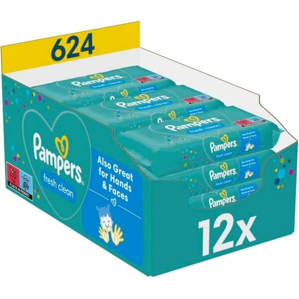 Gentle and Refreshing: These wipes are designed to gently clean and refresh a baby’s skin, providing a fresh feeling without being too harsh. The formula is dermatologically tested, ensuring it's safe for daily use on sensitive baby skin.