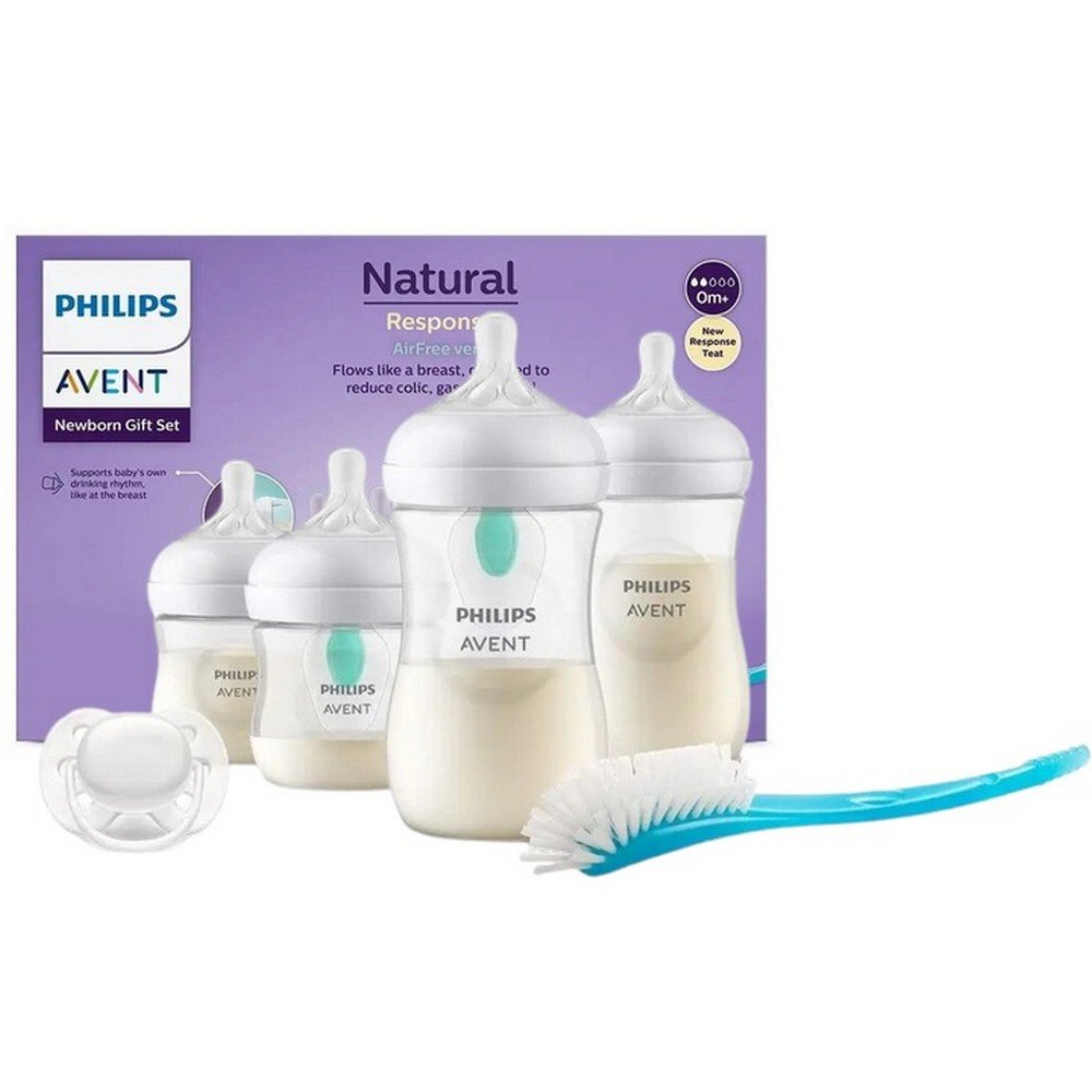 philips avent anti colic teat bottle starter kit natural response Набор для кормления Natural Response от Philips Avent включает в себя бутылочки и соски Natural Response, специально разработанные для предотвращения таких проблем при кормлении, как колики и газообразование. Соски Natural Response имитируют форму груди для облегчения сосания, а антиколиковый клапан уменьшает поступление воздуха, помогая предотвратить дискомфорт при пищеварении у младенцев.