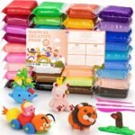 Un conjunto de 36 piezas de arcilla de modelado de espuma de colores, perfectas para crear varias formas y diseños de pasteles. Este material liviano y no tóxico es fácil de moldear, lo que lo hace ideal para que los niños exploren su creatividad.