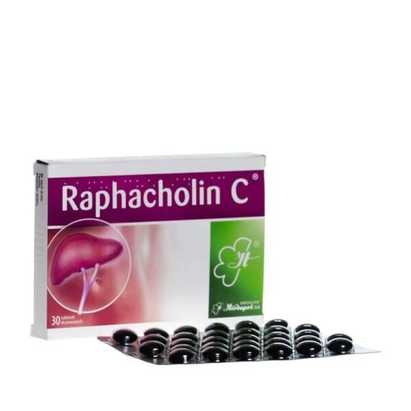 Rafacholine C is a choleretic drug (has a direct effect on the liver, stimulates the secretion of bile).
