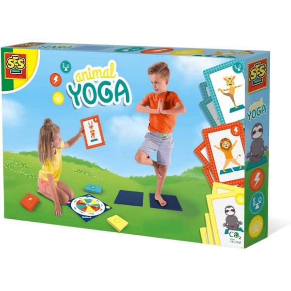 This fun activity set encourages children to engage in yoga through playful animal poses.