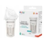 Akuku Sterile Food Storage Bags provide a safe and convenient option for storing baby food. Each pack contains 30 pre-sterilized bags, designed to maintain freshness and prevent contamination. The bags are equipped with a secure seal, ensuring food safety and easy storage.