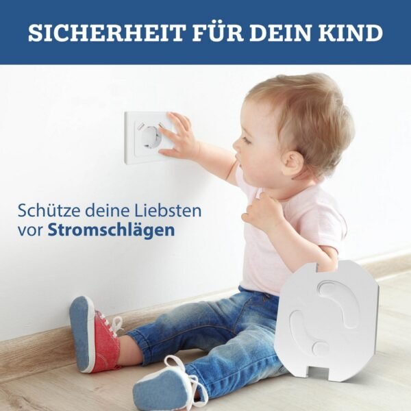 TinyGuard® (20 pieces) Child Safety Socket Covers, easy to install, ideal for preventing children from accessing electrical outlets and ensuring home safety
