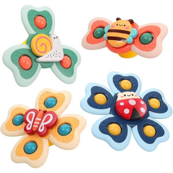 Suction Cup Design: The toy features a strong suction cup that allows it to stick securely to smooth surfaces such as high chairs, tables, or bathtubs. This stability encourages independent play without the toy easily sliding or falling.