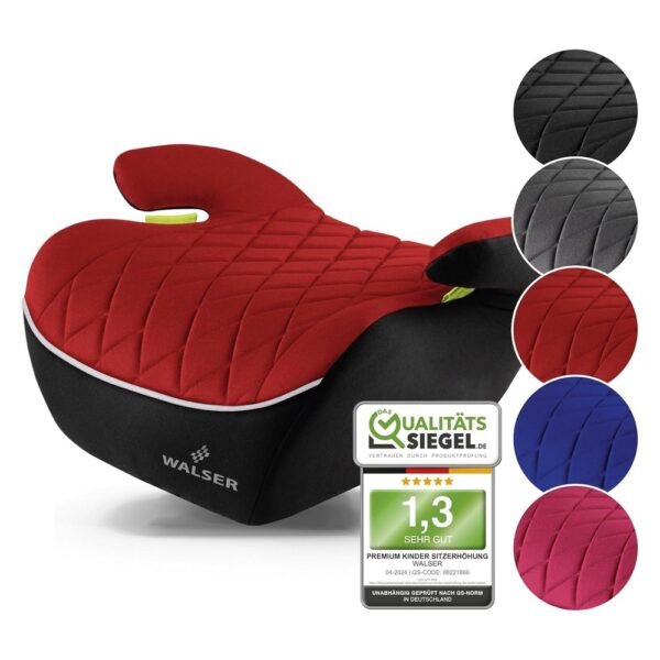 WALSER Premium Children's Car Booster Seat offers superior safety and comfort for your child during car rides, meeting the highest safety standards.