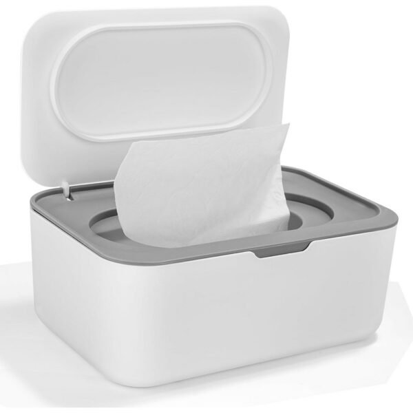 Keeps Wipes Moist: The box is designed to maintain the moisture of the wipes, preventing them from drying out. This ensures that the wipes are always ready for use when needed.