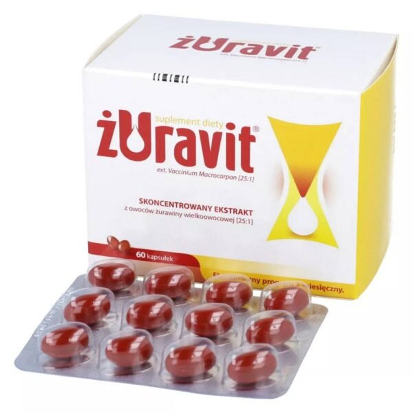 Żuravit is recommended for daily urinary tract support.