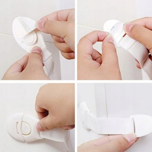 Child-safe locks designed for cabinets, doors, and drawers, preventing access and ensuring safety. Easy to install and effective for childproofing various types of furniture.