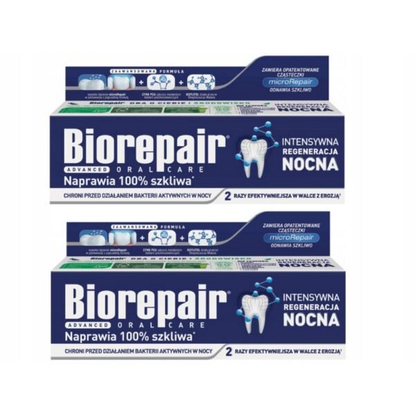 BioRepair Night Toothpaste (Fluoride-Free) is designed for night-time use, helping to repair and protect tooth enamel while you sleep. It features a fluoride-free formula that aids in remineralization and combats plaque, providing a gentle and effective clean.