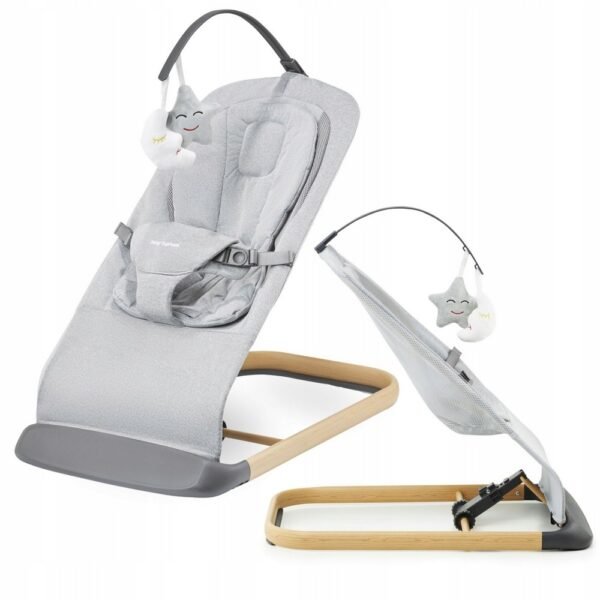 This foldable and adjustable rocking bouncer is designed for infants, providing comfort and safety with adjustable straps. It allows for a smooth rocking motion, making it perfect for soothing babies. The lightweight design enhances portability, while the foldable feature ensures easy storage and travel convenience.