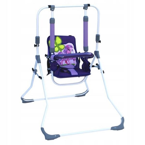 This versatile 4-in-1 freestanding folding swing functions as a swing, chair, rocker, and tray, providing multiple options for comfort and play. Designed for easy portability and storage, it features a sturdy frame and a cozy seat that ensures safety during use.