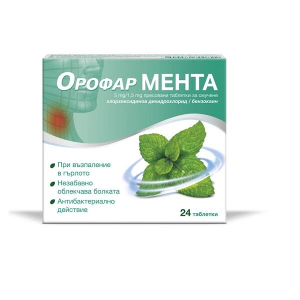 Sore throat and discomfort -ADIPHARM BG OROFAR mint 5mg/1.5mg,