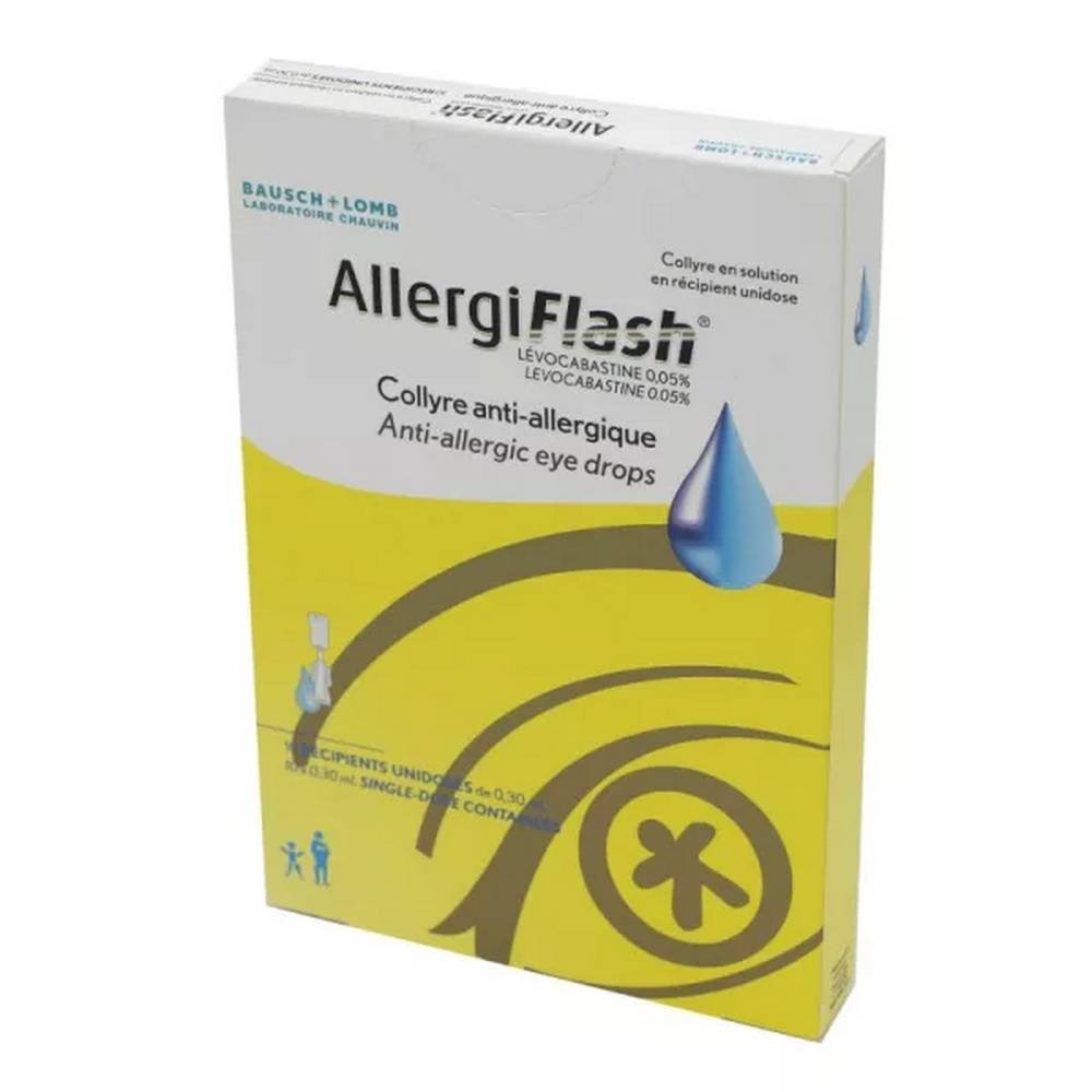 allergiflash 10 bausch and lomb Conjuntivitis alérgica - A partir de 6 años
