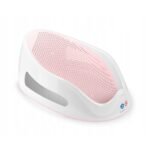 Ergonomically designed bath lounger providing a safe and comfortable spot for newborns and infants during bath time. Made from soft, quick-drying materials, it ensures a pleasant bathing experience.