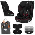 The Lionelo Levi i-Size car seat accommodates children from 76 to 150 cm (9-36 kg), featuring a wide seating area and enhanced side protection for comfort and safety. Designed to grow with your child, it offers secure installation and adjustable features compliant with i-Size standards.