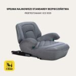 The Freeon Car Seat Base with I-Size standard is designed for children between 125-150 cm (approximately 4 to 12 years old). It features ISOFIX installation for secure attachment in the car.