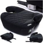 The Booster Seat BOOST is designed for children weighing 22-36 kg and with a height range of 125-150 cm (typically 4 to 12 years old). It complies with the I-Size (R129) safety standards.