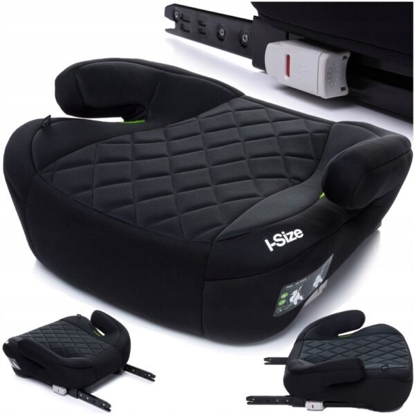 The Booster Seat BOOST is designed for children weighing 22-36 kg and with a height range of 125-150 cm (typically 4 to 12 years old). It complies with the I-Size (R129) safety standards.