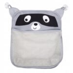 Charming raccoon-shaped container designed to store bath toys, keeping the bathtub organized and tidy. Made from soft materials, it’s safe for children and adds a playful touch to bath time.