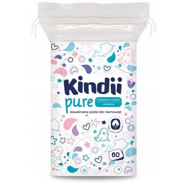 Cosmetic Flakes Cleanic Kindii Infants (60pcs) are soft, hypoallergenic cotton pads designed specifically for the delicate skin of infants. They are ideal for gentle cleaning during diaper changes or for wiping sensitive areas like the face and hands.