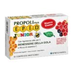Sore throat and discomfort -EPID PROPOLI plus JUNIOR Strawberry and Blueberry Juice,