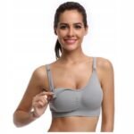 Feeding Bra Seamless Maternity Bra, Soft, Without Underwires L – Comfortable seamless maternity bra designed for breastfeeding, offering soft support without underwires for a smooth, relaxed fit.