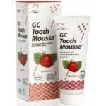 GC Tooth Mousse Paste Without Fluoride, Liquid Glass Strawberry, 35 ml, is a fluoride-free remineralizing paste that helps protect and strengthen enamel using Recaldent™ (CPP-ACP). Ideal for sensitive teeth and promoting overall oral health.
