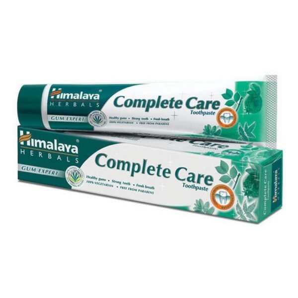 Himalaya Herbals Complete Care Toothpaste, 150 ml, provides natural protection against cavities, plaque, and gum problems. Formulated with herbs like Neem and Pomegranate for a healthy mouth and fresh breath.