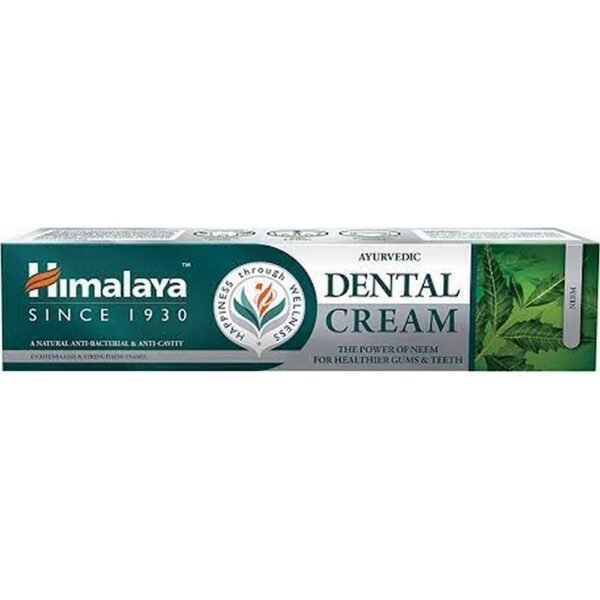 Himalaya Toothpaste with Neem (Without Fluoride) (100ml) is a natural toothpaste that combines the antibacterial properties of neem with other herbal ingredients to help maintain oral health. It helps fight plaque, promote gum health, and freshen breath, while being free from fluoride, making it a good option for those seeking a fluoride-free alternative.