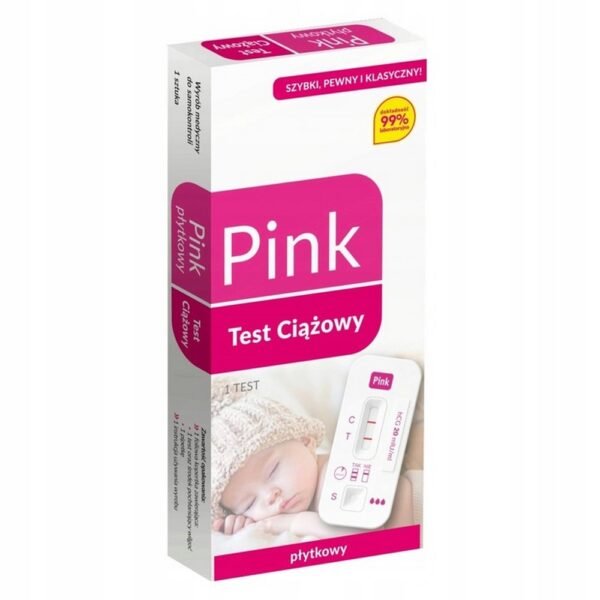 Hydrex Pink Test Plate Pregnancy Test (25 mIU/ml) – Sensitive pregnancy test with 25 mIU/ml threshold, designed for accurate early detection of pregnancy.