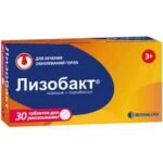 treatment of sore throat-Lizobact ,20 mg + 10 mg 30 pcs