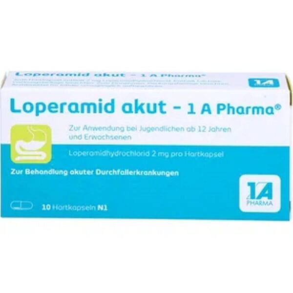 diarhoeal diseases-LOPERAMID acute-1A Pharma hard capsules,10