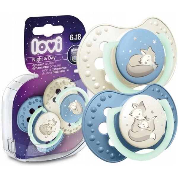 Glow-in-the-dark pacifiers, designed for comfort and easy nighttime use. Made with safe, BPA-free materials suitable for babies.