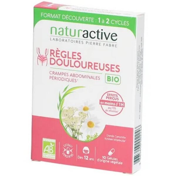 Menstrual comfort and abdominal cramps - Effects in less than 1 hour - From 12 years old