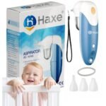 Nose Aspirator Electric Runny Haxe is an electric nasal aspirator designed for effective clearing of nasal passages in both children and adults. It features a convenient design and operates on batteries, ensuring painless mucus removal.