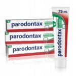 Parodontax Fluoride Toothpaste (75ml) is specially formulated to help stop bleeding gums and improve overall gum health. It combines fluoride with natural herbal extracts to effectively combat plaque, reduce gum inflammation, and strengthen enamel.