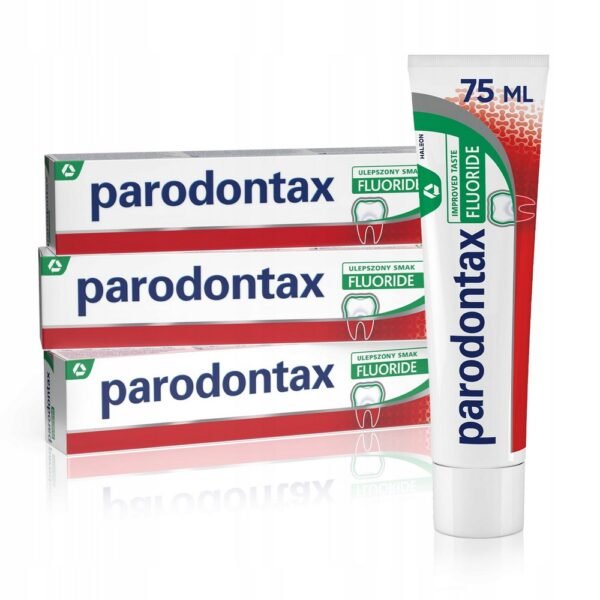 Parodontax Fluoride Toothpaste (75ml) is specially formulated to help stop bleeding gums and improve overall gum health. It combines fluoride with natural herbal extracts to effectively combat plaque, reduce gum inflammation, and strengthen enamel.