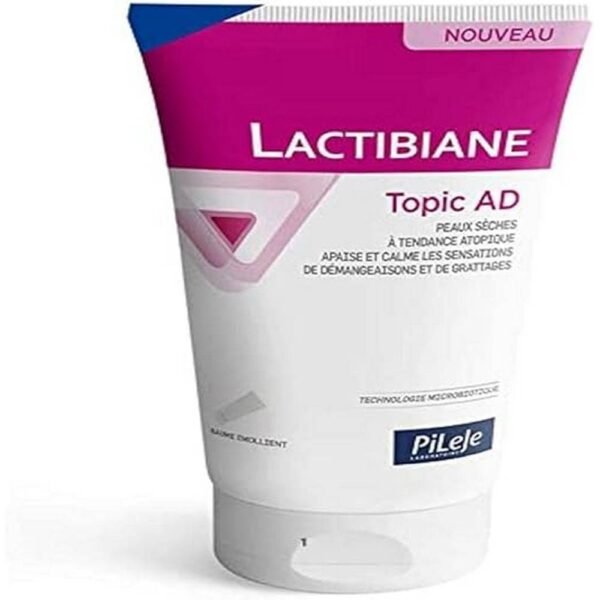 Lactibiane Topic AD is an emollient balm for dry skin with atopic tendency.
