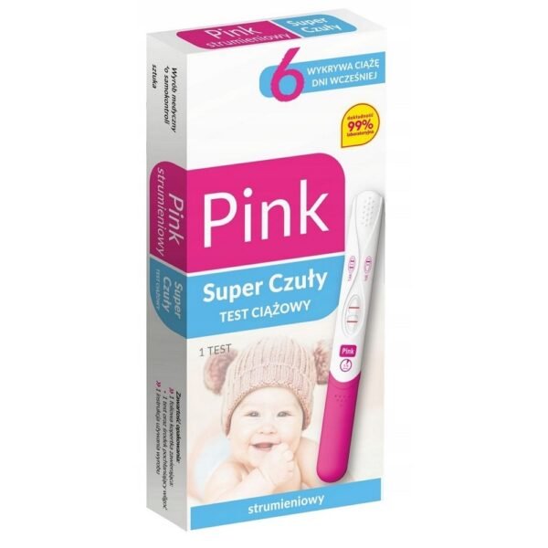 PINK STREAM Pregnancy Test Super Sensitive – Early detection pregnancy test with super sensitivity for accurate results, designed to detect pregnancy hormones even at low levels.