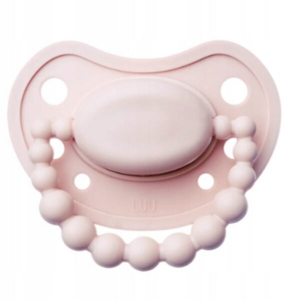 Silicone pacifier designed for newborns, offering ergonomic support for optimal positioning. Safe, gentle, and BPA-free.