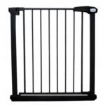 Expandable safety gate designed for stairs and doorways, adjustable width of 79 to 83.5 cm; ensures child safety with a robust design and easy installation.