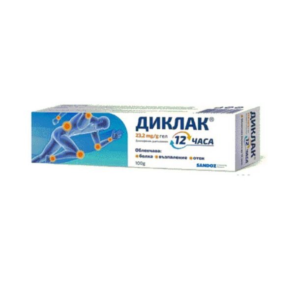 Боль в суставах и мышцах-SANDOZ DICLAC 12h gel 2.32%,