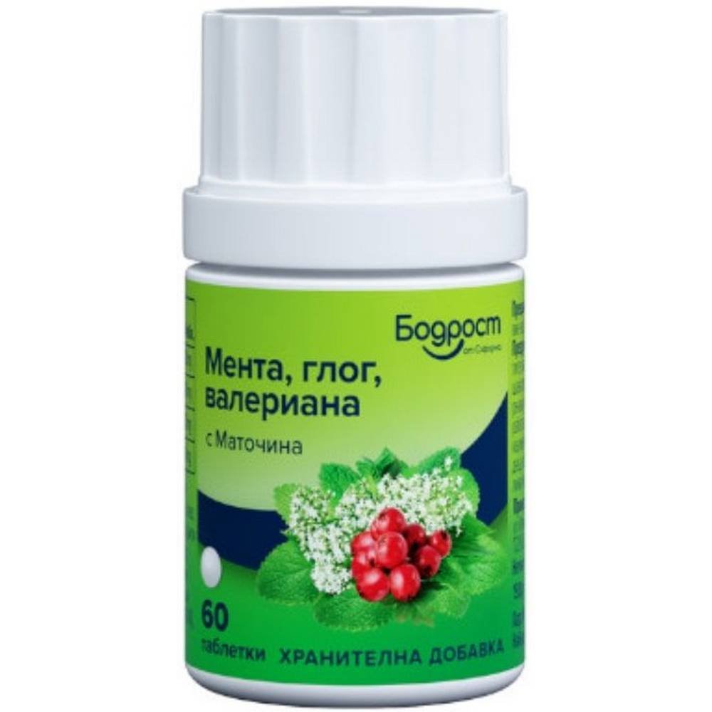 sopharma cheerfulness mint hawthorn valerian with lemon balm sopharma bodrost menta glog valeriana s matochina60 Anxiété accrue - Sopharma Cheerfulness Mint, hawthorn, valerian with lemon balm,