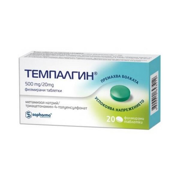 Headache -Sopharma Tempalgin 500mg/20mg,